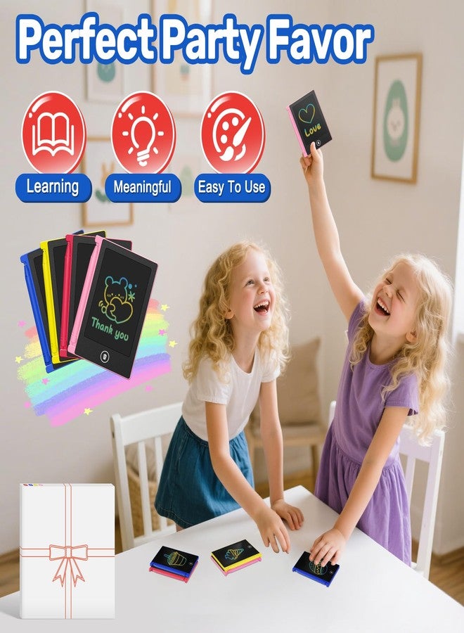 مجموعة من 12 لوحة كتابة صغيرة بشاشة LCD، مقاس 4.5 بوصة، لوحة رسم صغيرة للأطفال، لوحة رسم وتخطيط صغيرة للأطفال، جوائز وهدايا للفصل الدراسي، ألعاب للأولاد والبنات والأطفال الصغار - Image 5